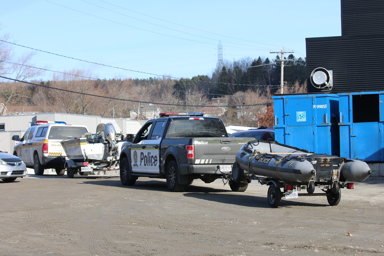 Photoreportage de l'opération de recherche à Vallée-Jonction