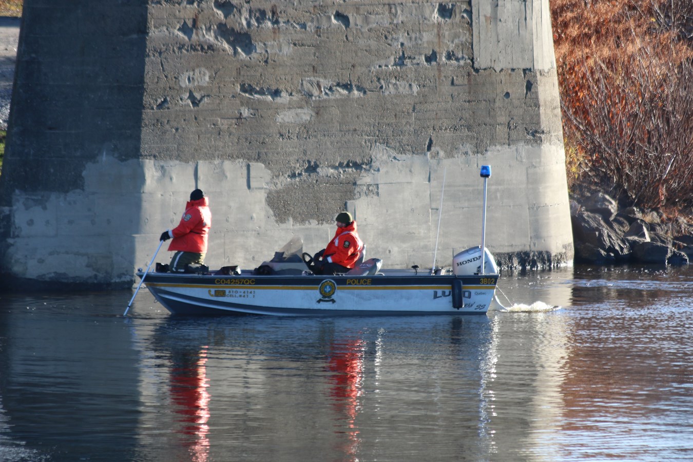 Photoreportage de l'opération de recherche à Vallée-Jonction