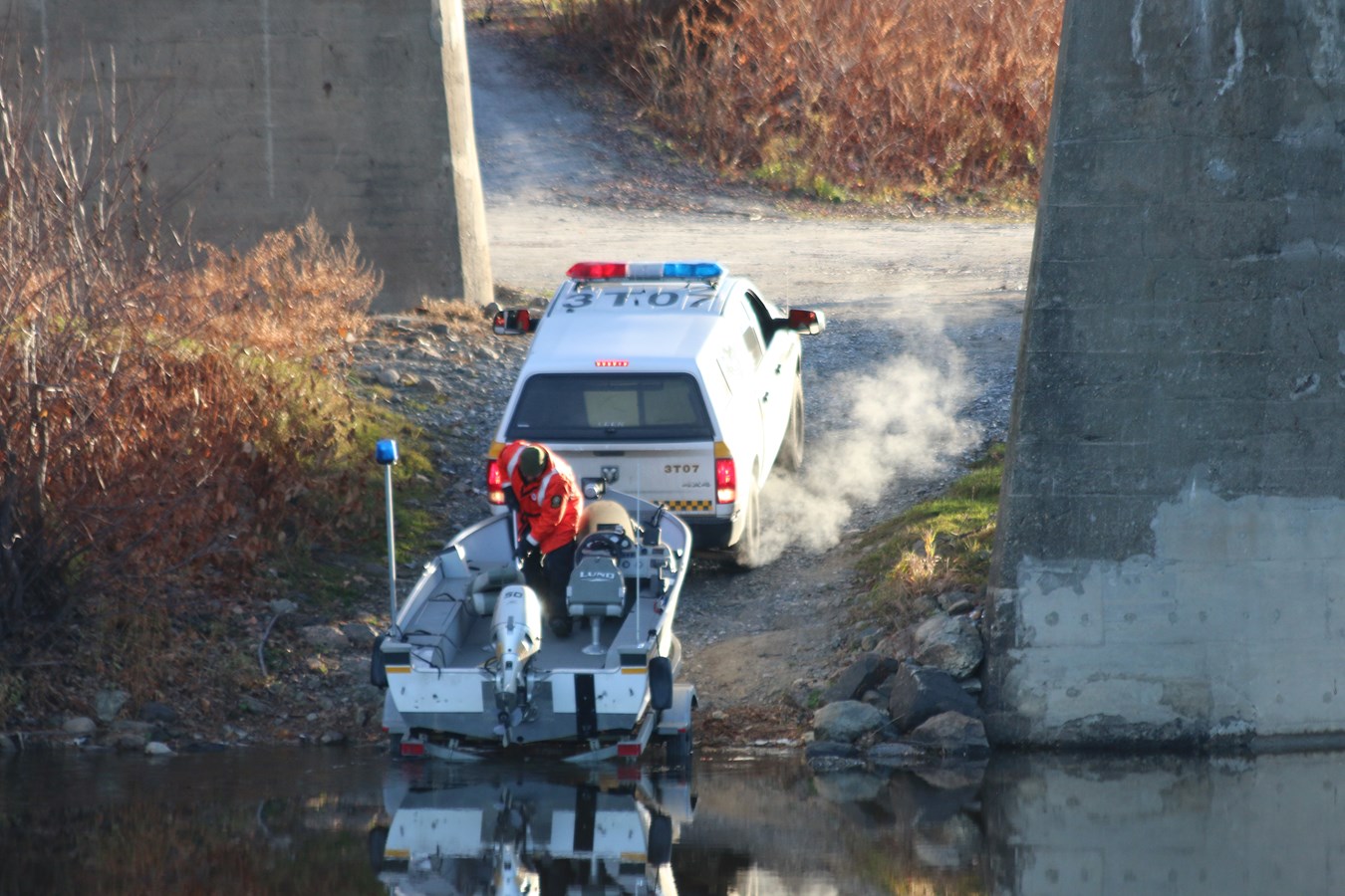 Photoreportage de l'opération de recherche à Vallée-Jonction