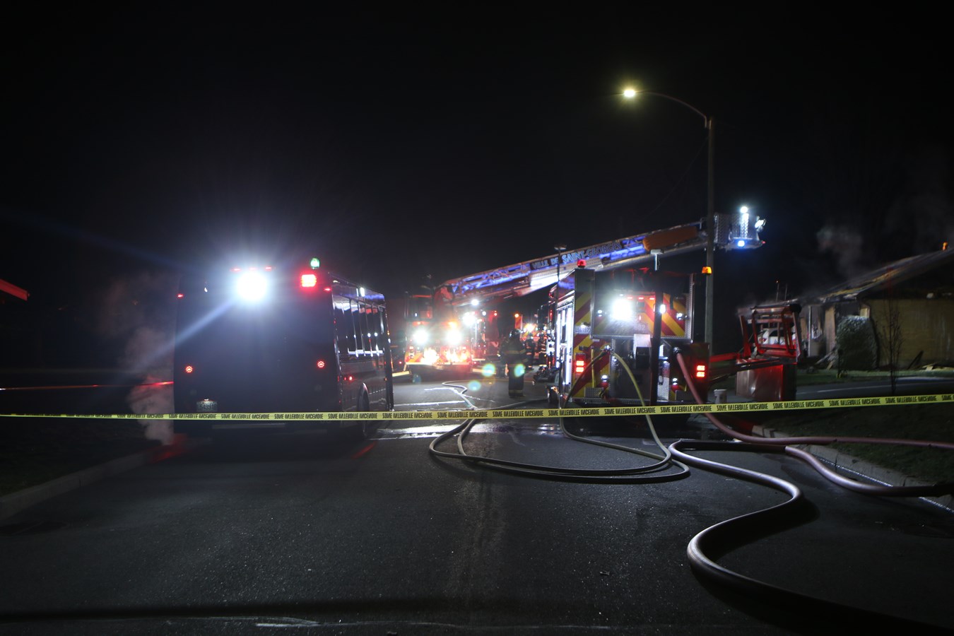 Les dommages sont considérables pour la résidence qui a pris feu hier soir