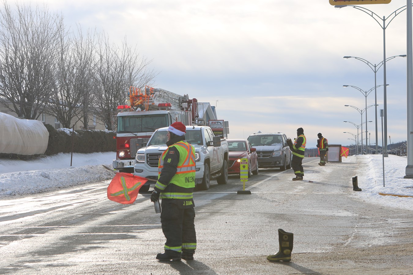 La guignolée des pompiers d'East Broughton récolte près de 6 100 $