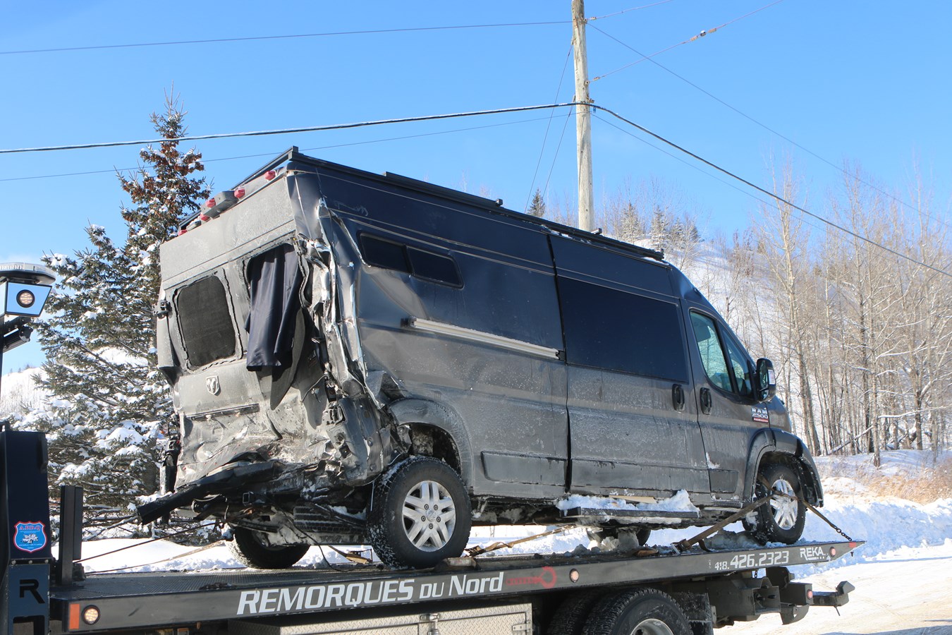 Collision sur la route 112 à Tring-Jonction