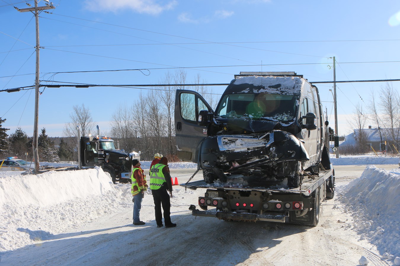 Collision sur la route 112 à Tring-Jonction