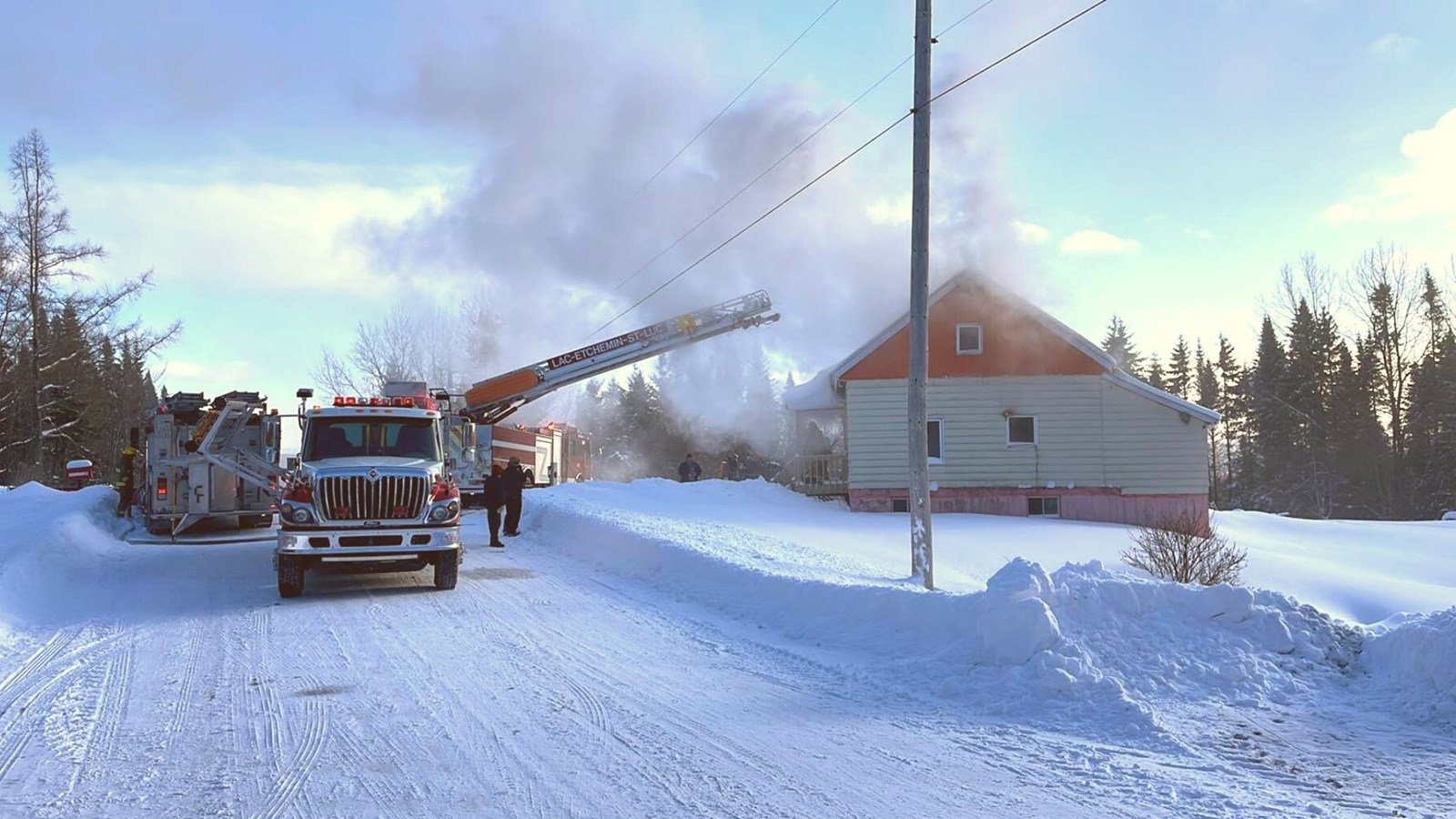 Feu de résidence à Saint-Benjamin