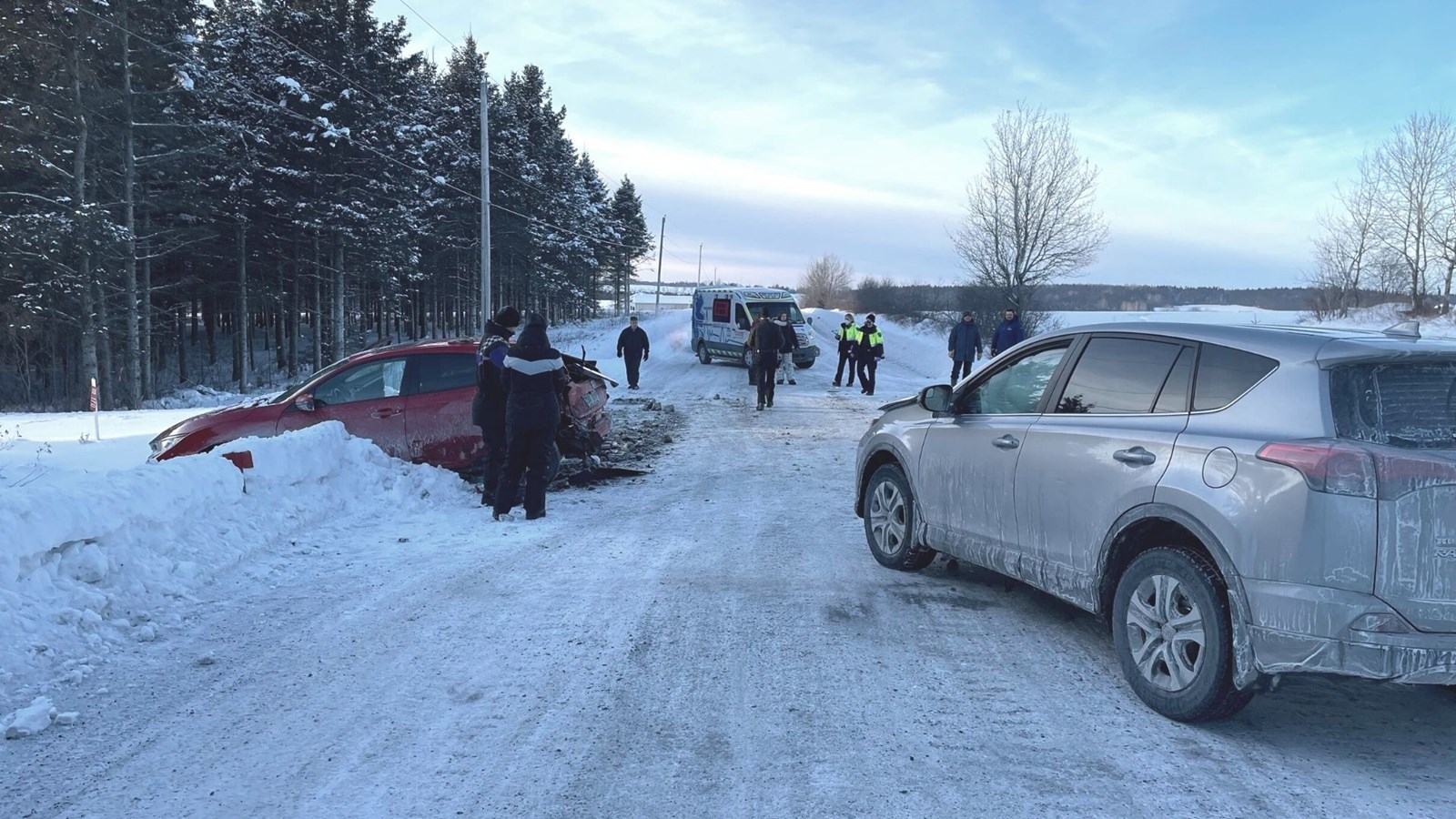 Une collision entre deux véhicules à Saint-Alfred