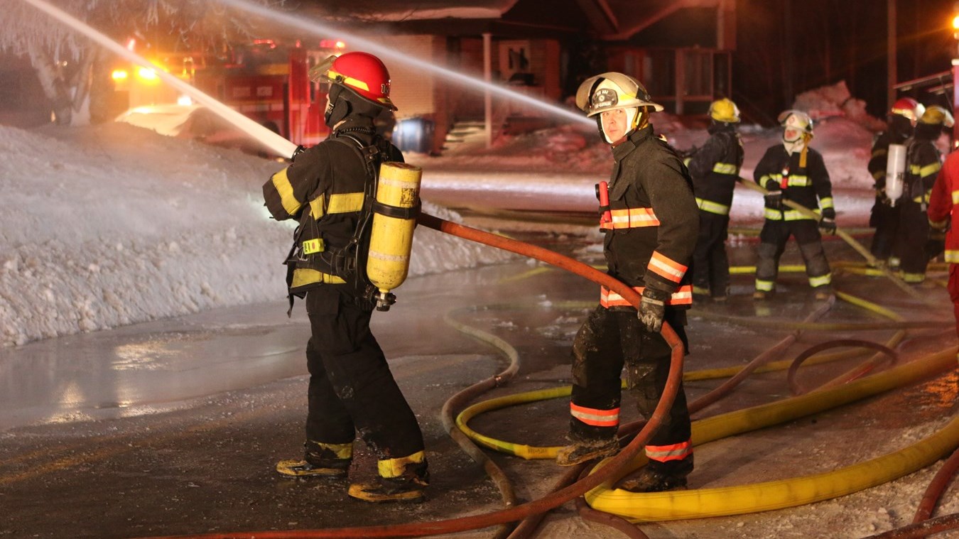 Maison rasée par les flammes à Sainte-Clotilde-de-Beauce