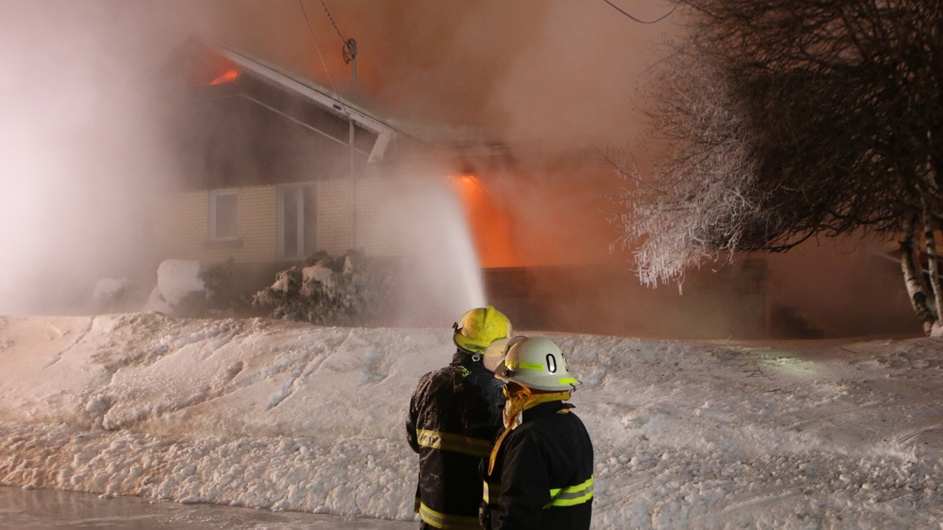 Maison rasée par les flammes à Sainte-Clotilde-de-Beauce