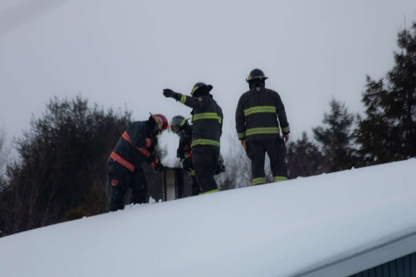 Feu de véhicule et feu de cheminée à Saint-Georges