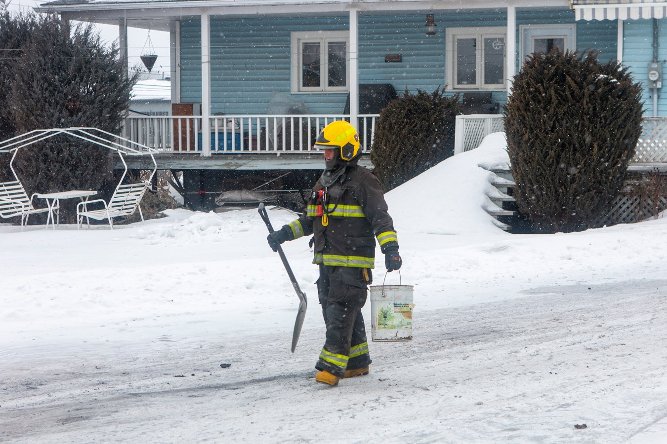 Feu de cheminée à Beauceville