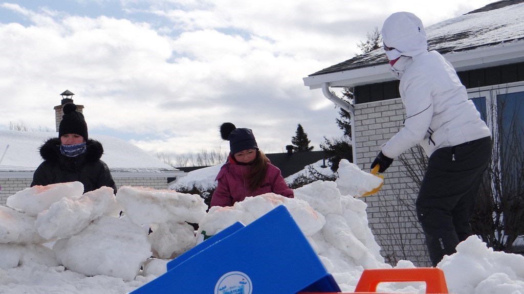 Quelques jours avant la fin du Défi château de neige
