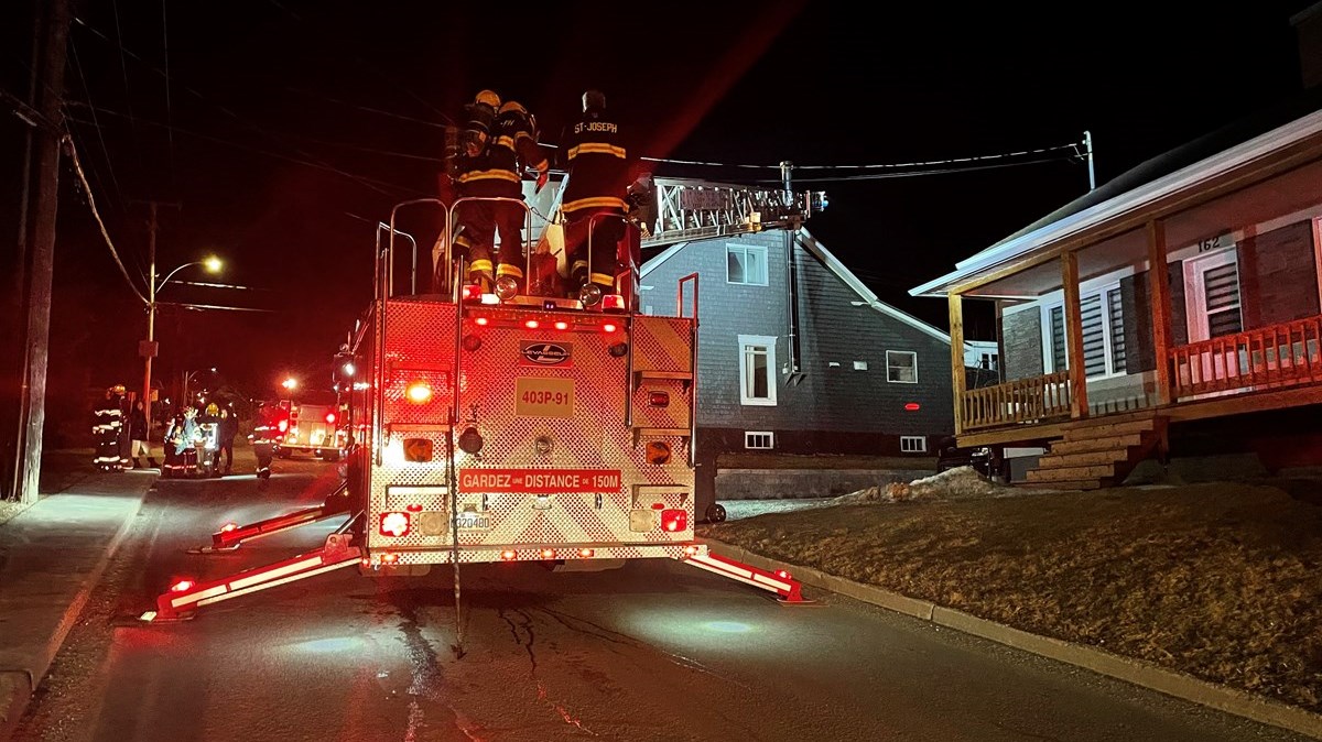 Feu de cheminée à Saint-Joseph