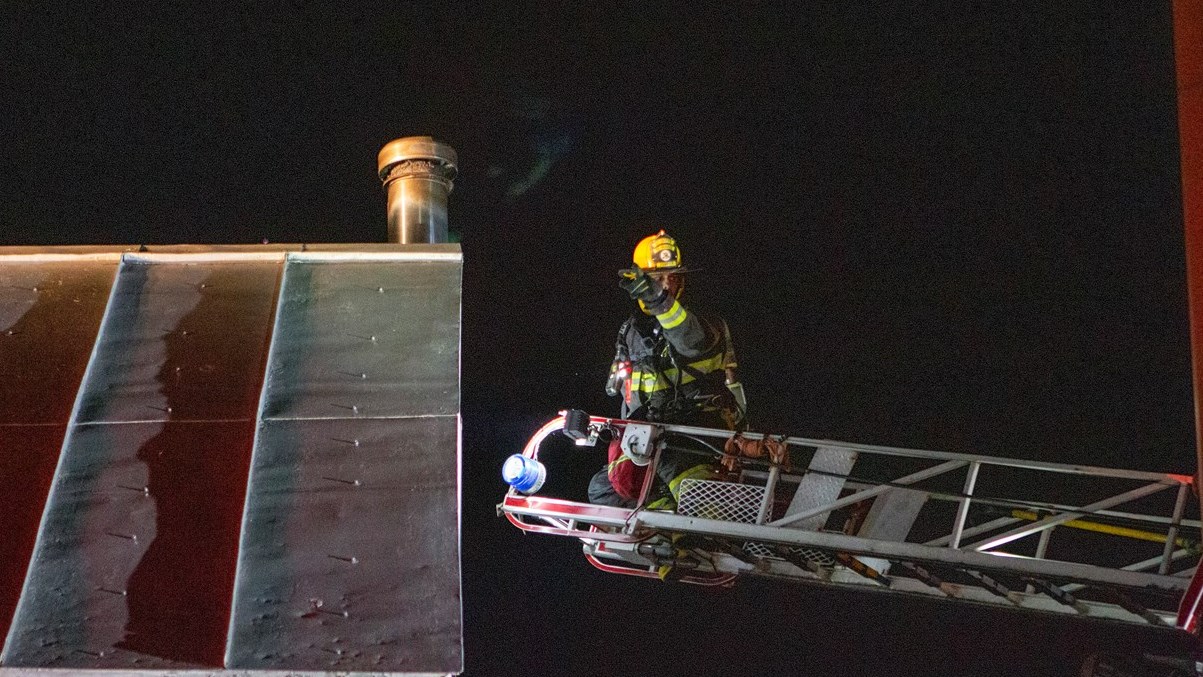 Feu de cheminée à Saint-Joseph