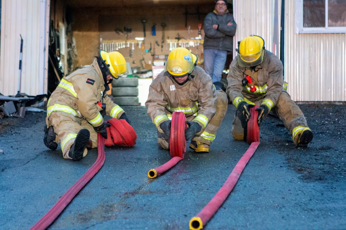 Feu de véhicule à Saint-Côme-Linière