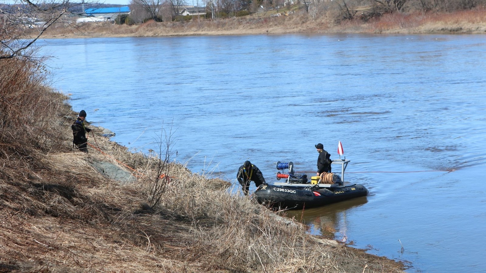 La camionnette dans la rivière Chaudière a été retrouvée