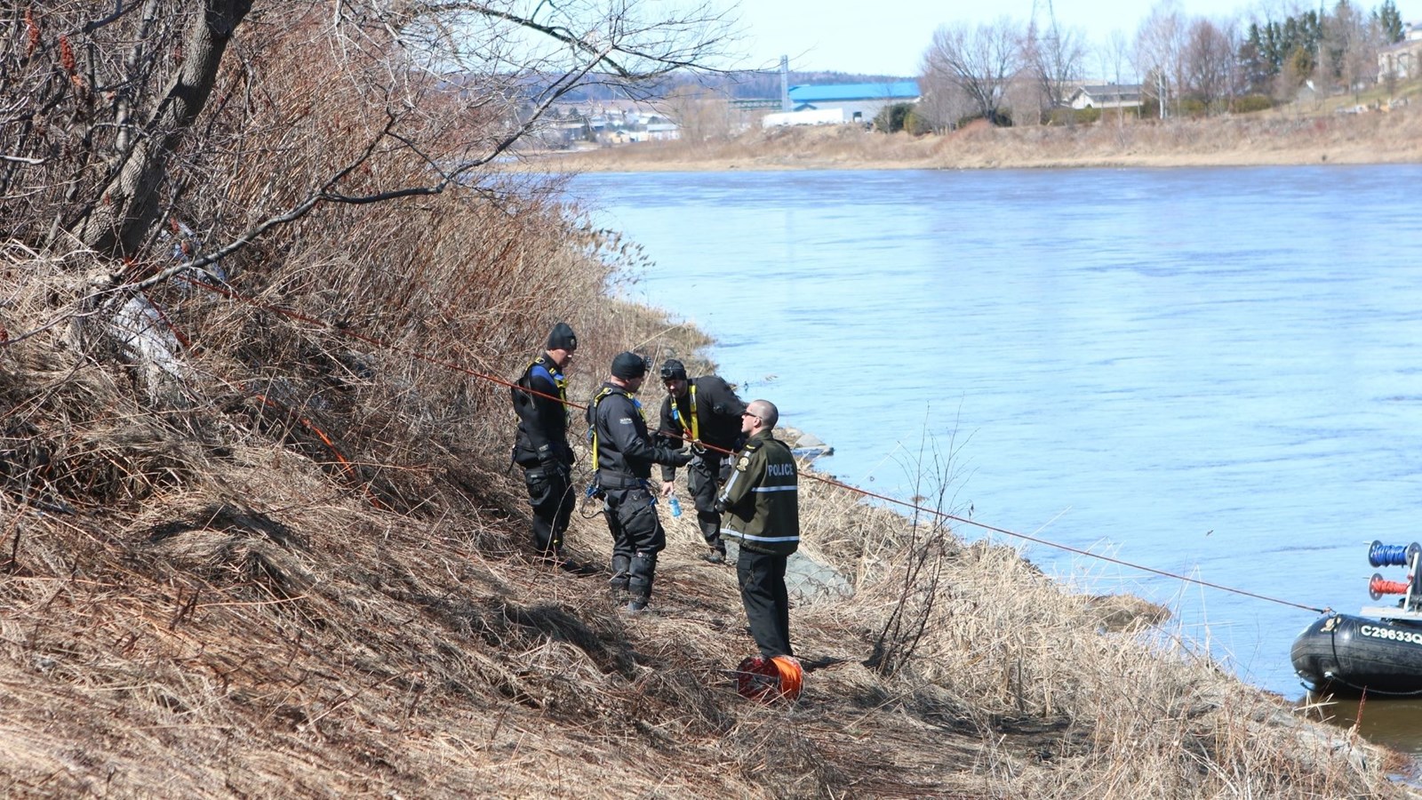 La camionnette dans la rivière Chaudière a été retrouvée