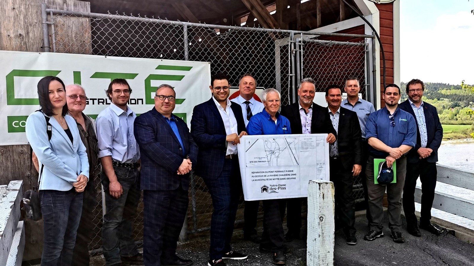 Les principaux bailleurs de fonds du projet étaient présents pour le lancement officiel des travaux.