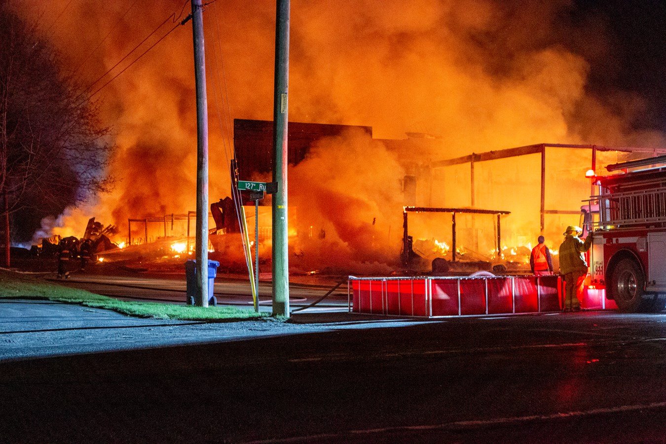 L'usine d'Abritek entièrement rasée par les flammes