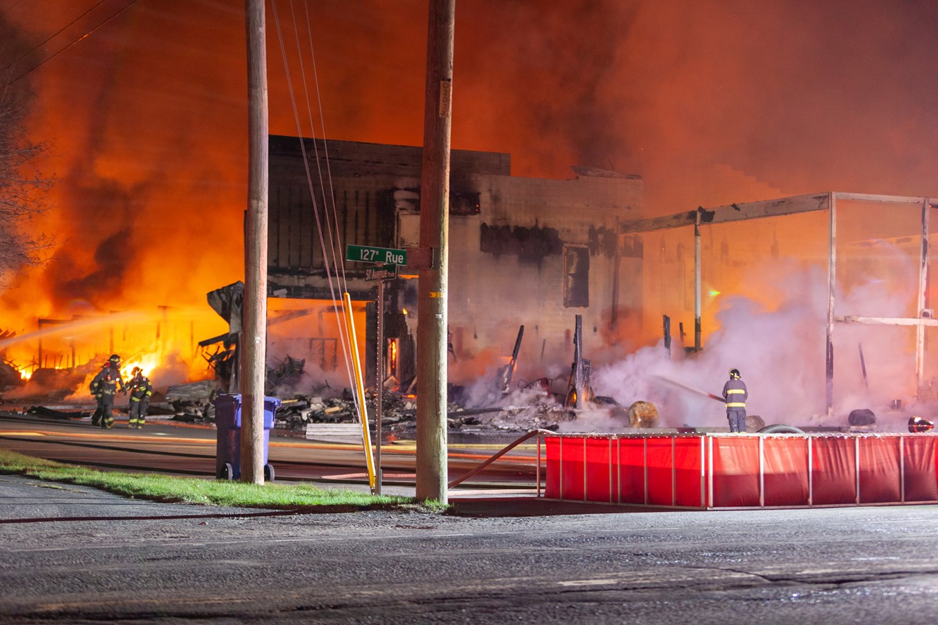 L'usine d'Abritek entièrement rasée par les flammes