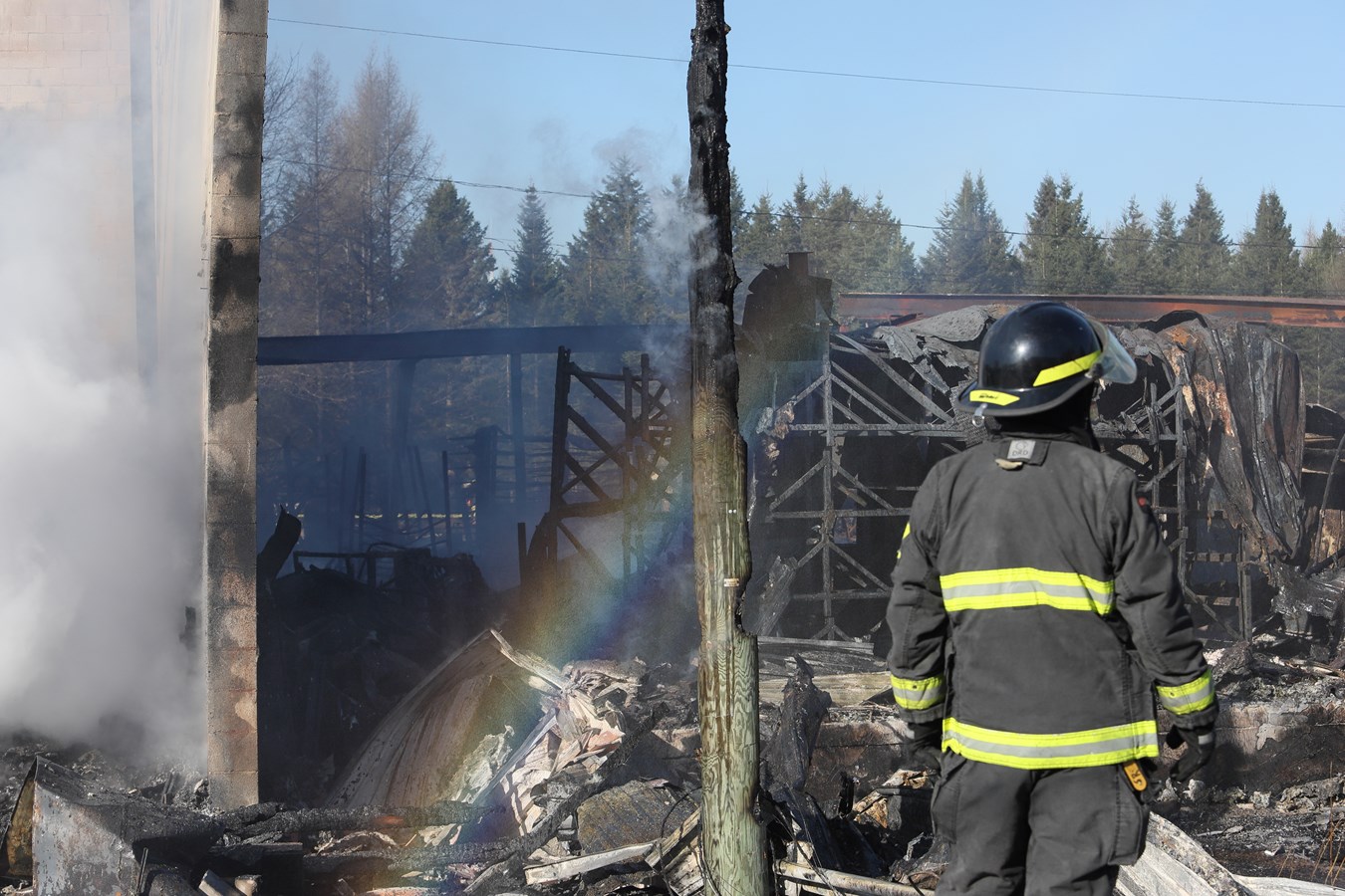 L'usine d'Abritek entièrement rasée par les flammes