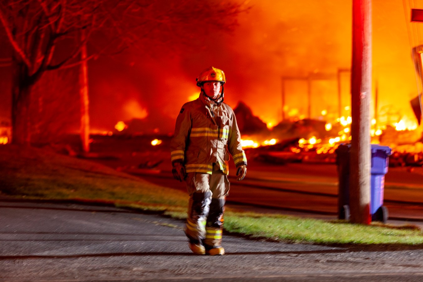 L'usine d'Abritek entièrement rasée par les flammes