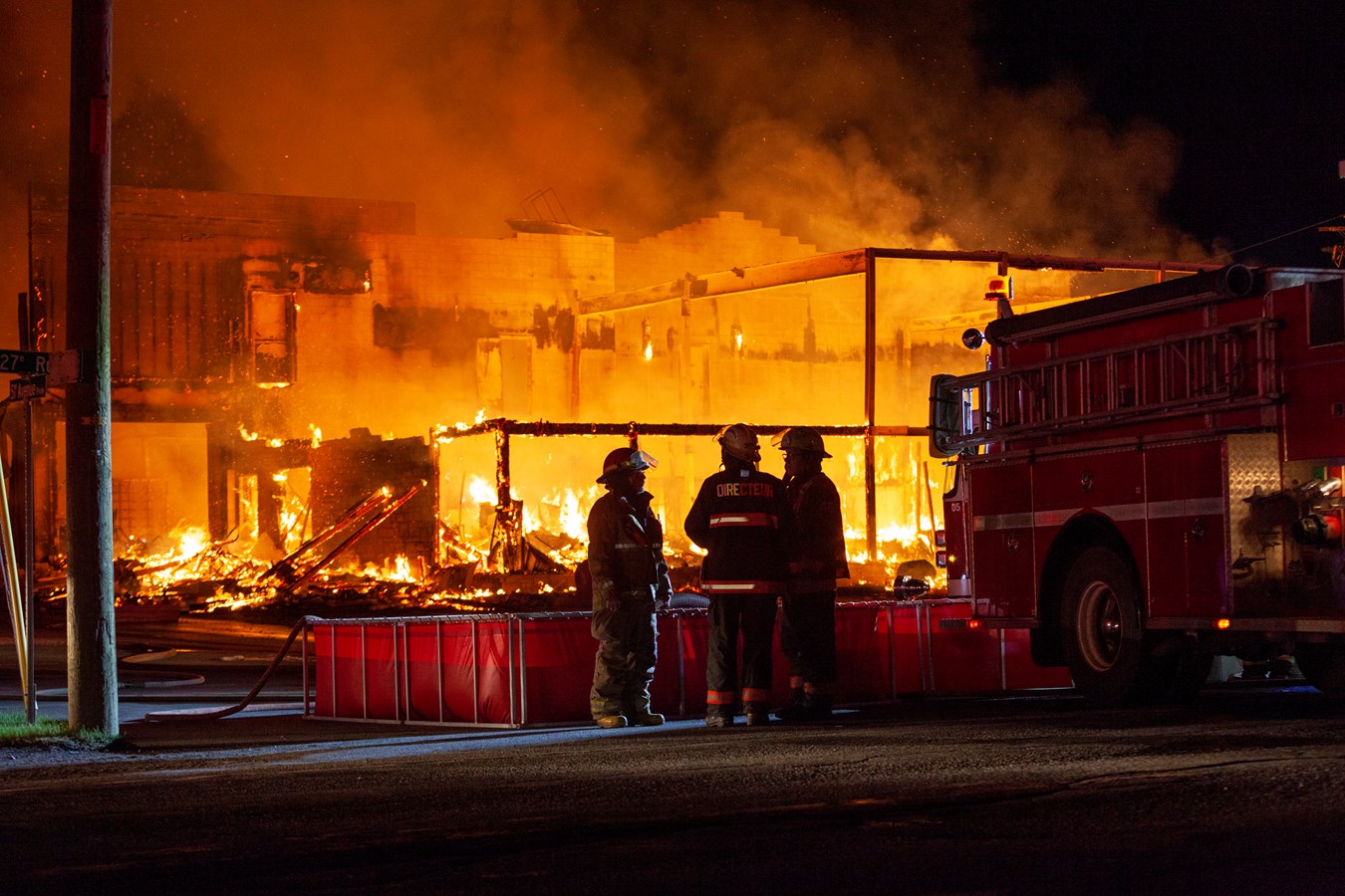L'usine d'Abritek entièrement rasée par les flammes
