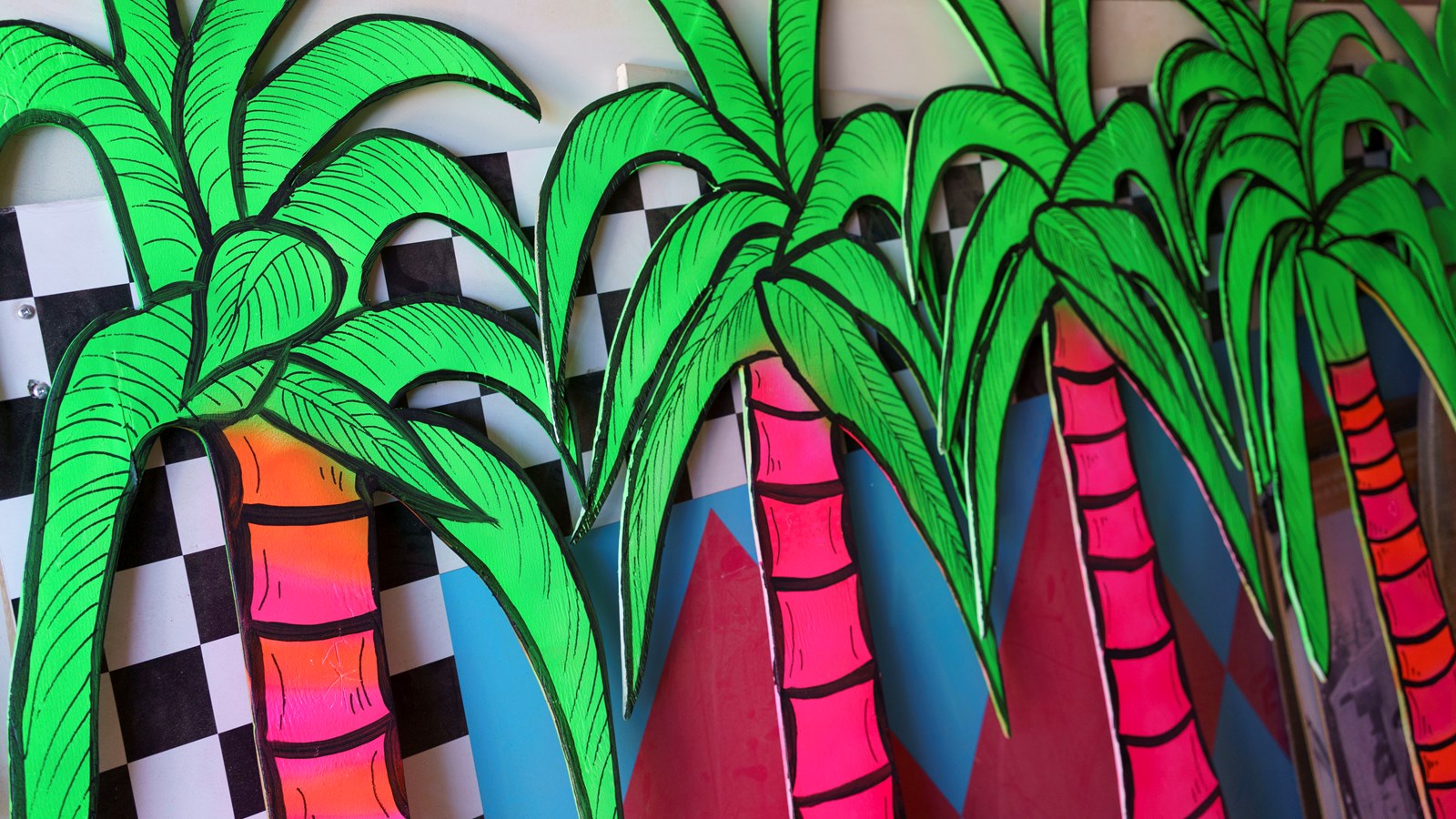 Décor pour la soirée fluo