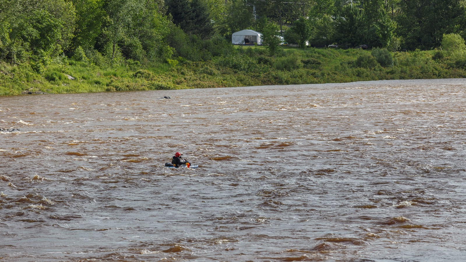 Gopal Ducharme a traversé Saint-Georges aujourd'hui