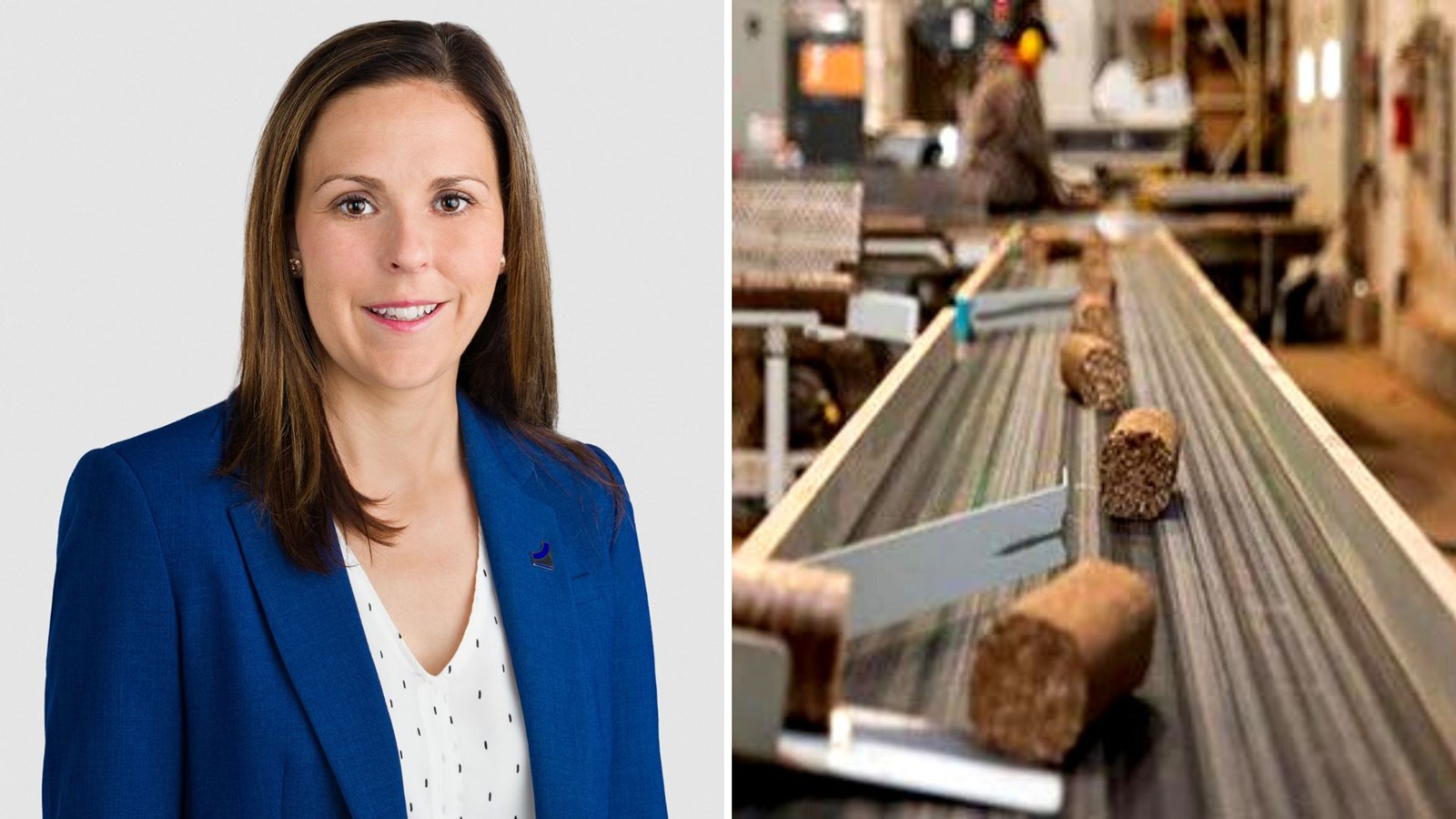 Photo de gauche: la directrice régionale d'Investissement Québec, Véronique Cloutier.