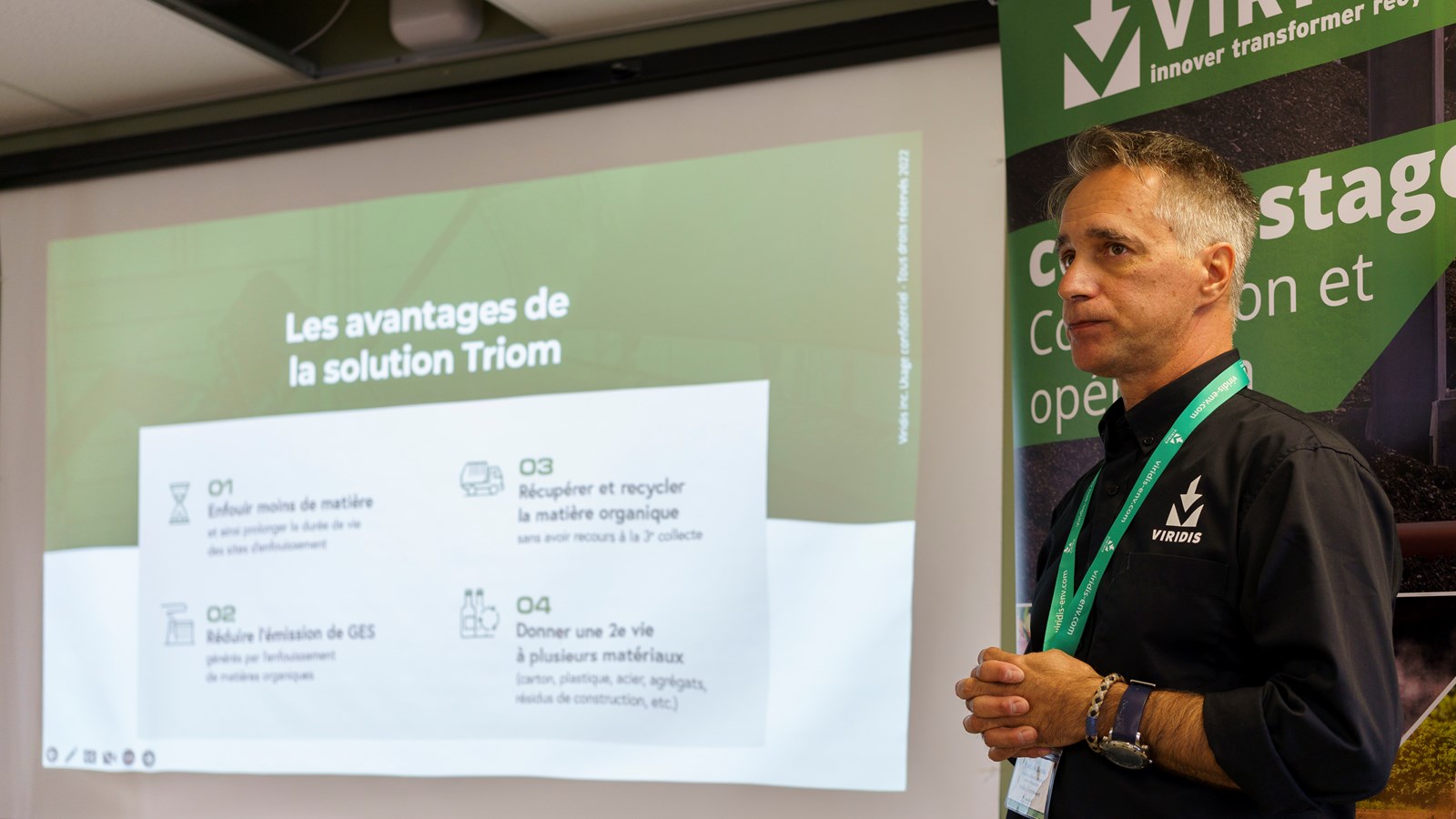 Présentation de la technologie par François Léveillée, directeur principal chez Viridis