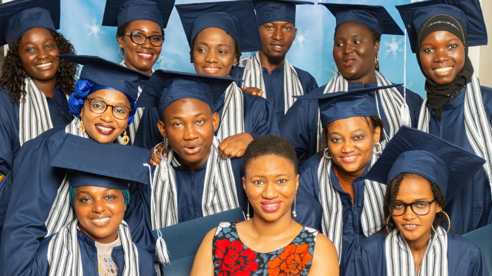 Groupe de finissants en Guinée