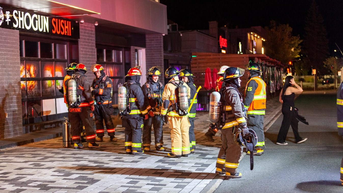 Courte intervention des pompiers au resto Shogun Sushi