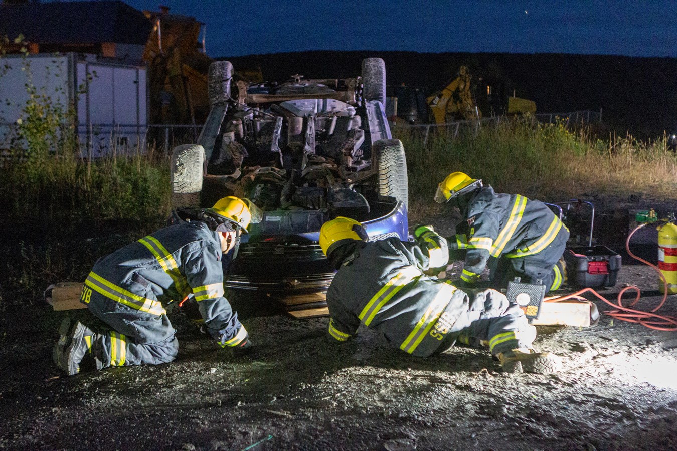 Les pompiers de Beauceville s'entraînent pour mieux intervenir