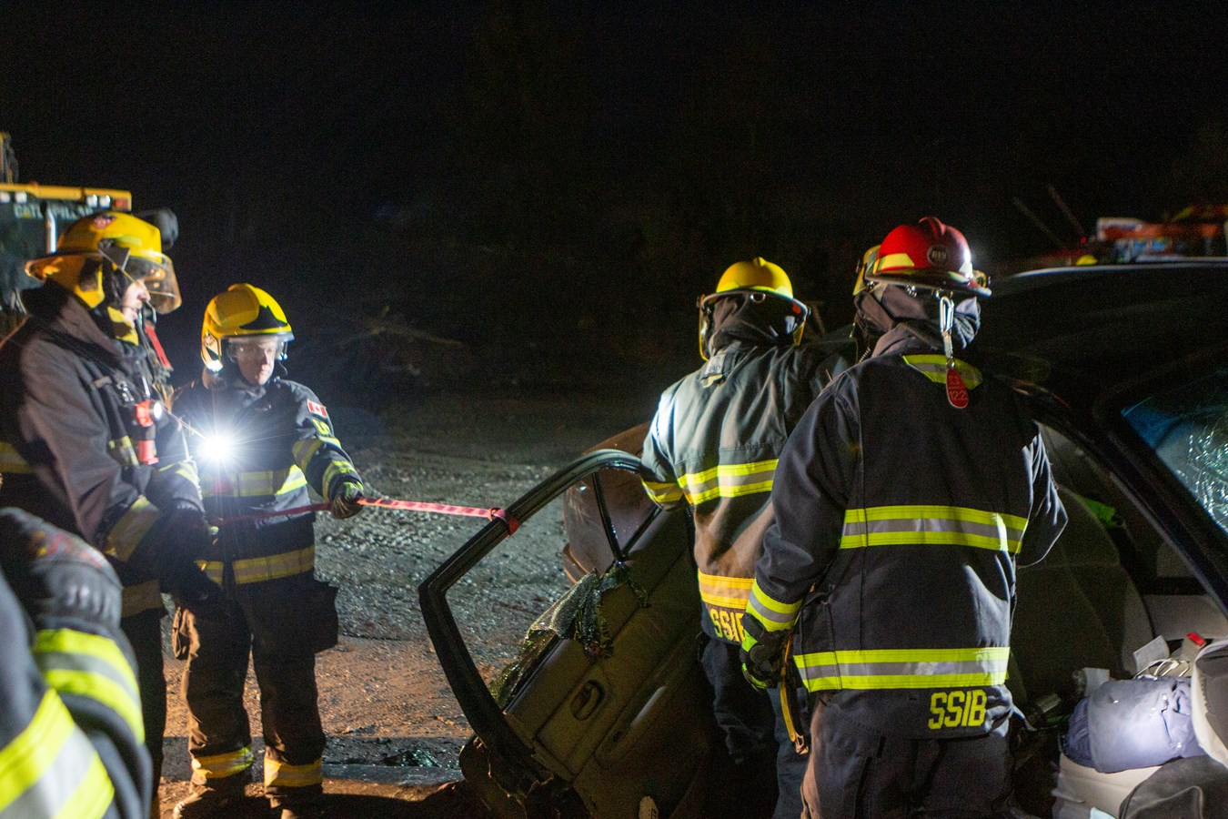 Les pompiers de Beauceville s'entraînent pour mieux intervenir