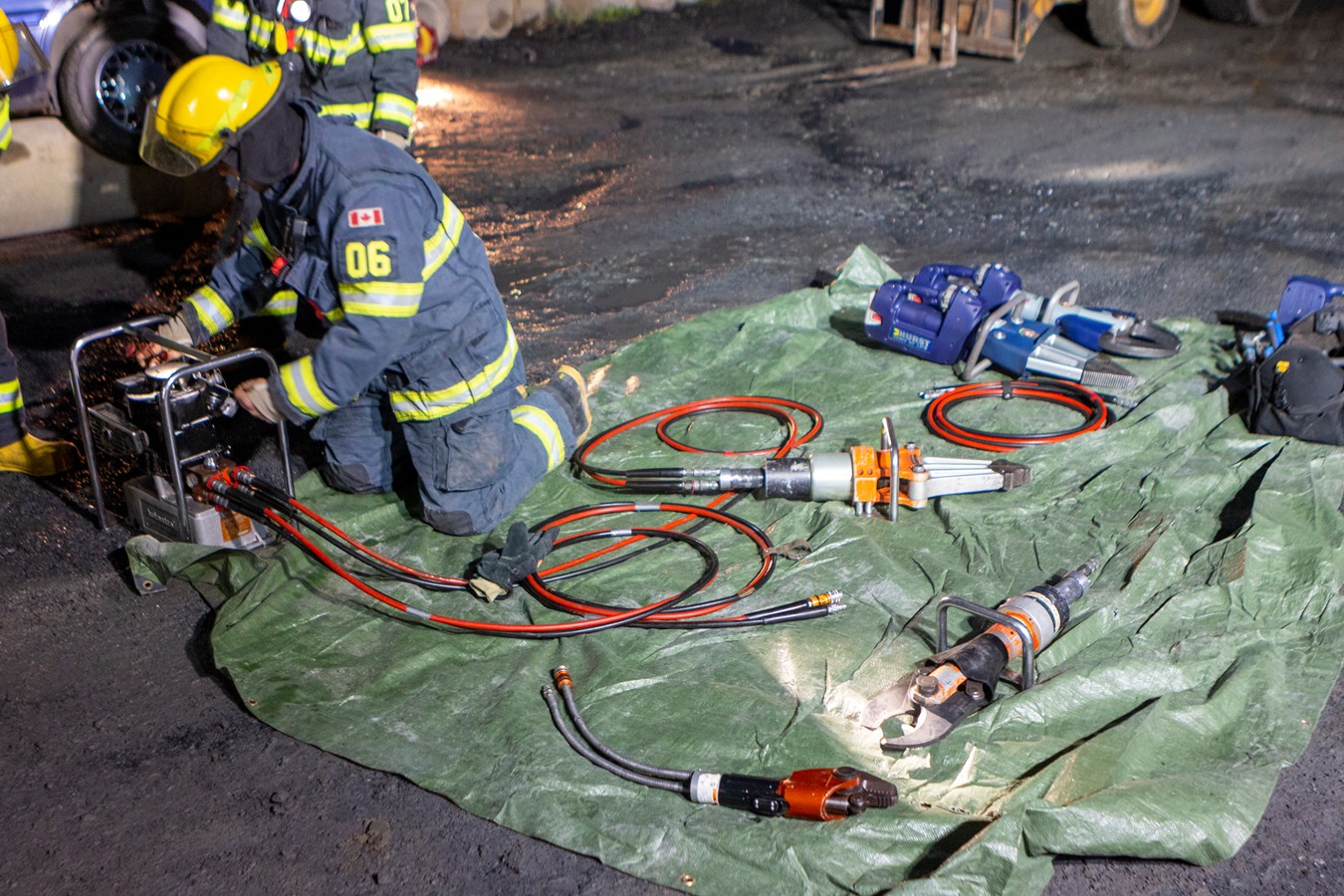 Les pompiers de Beauceville s'entraînent pour mieux intervenir