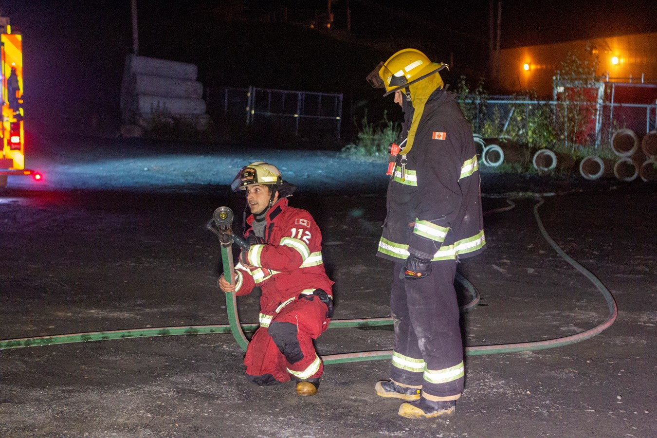 Les pompiers de Beauceville s'entraînent pour mieux intervenir