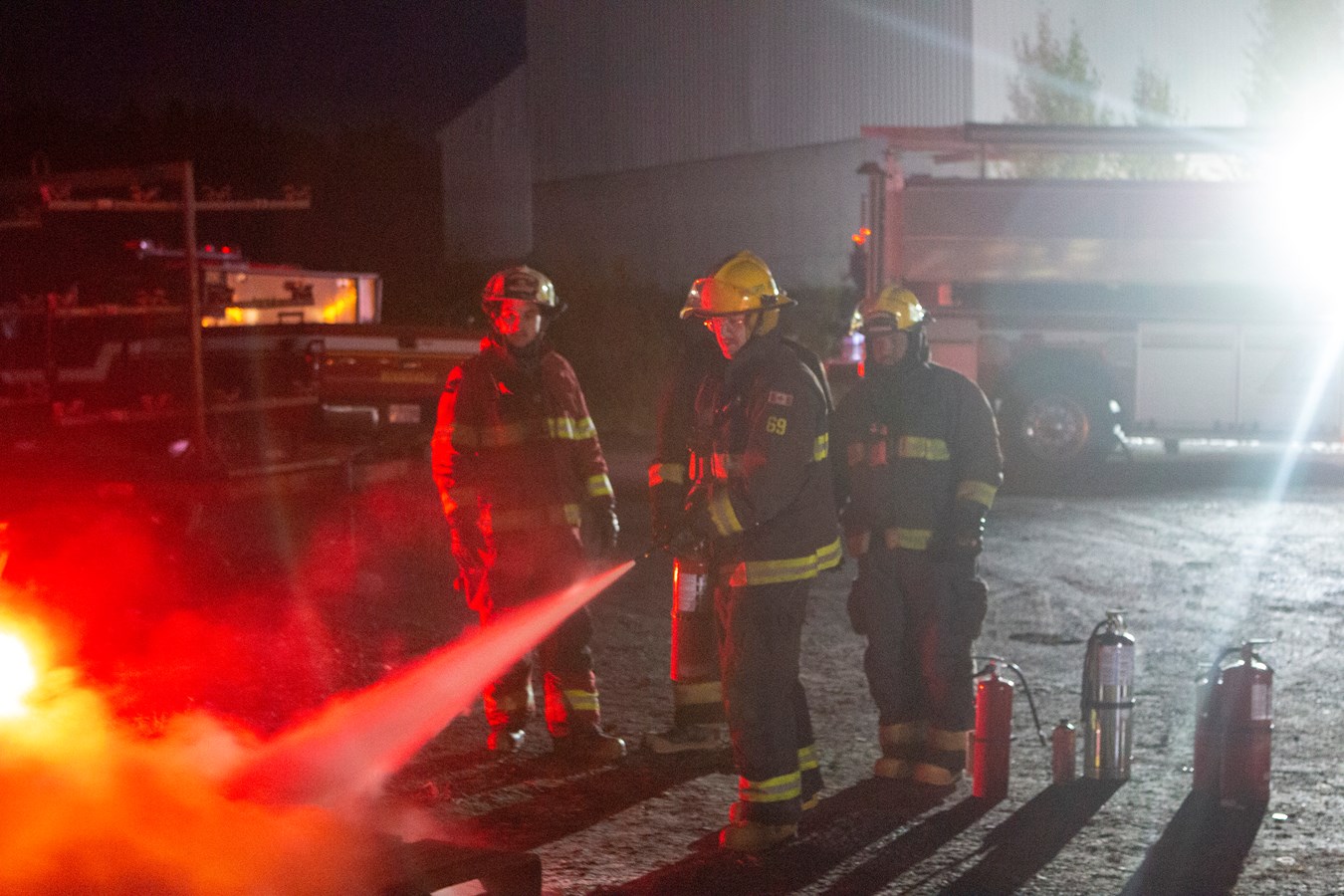 Les pompiers de Beauceville s'entraînent pour mieux intervenir