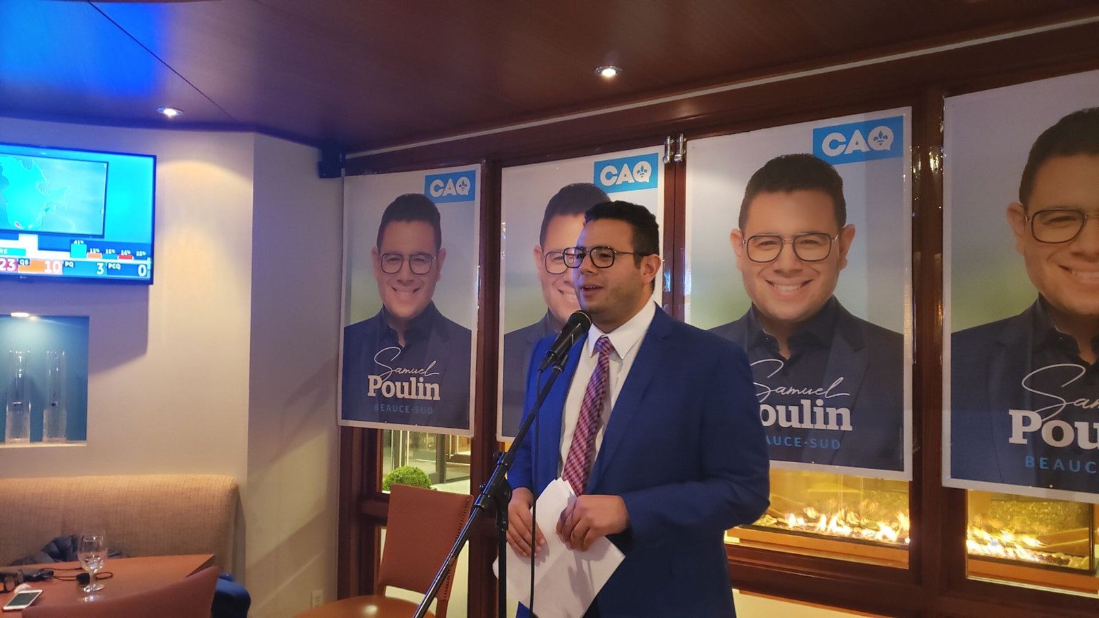 Samuel Poulin est très content de conserver son siège