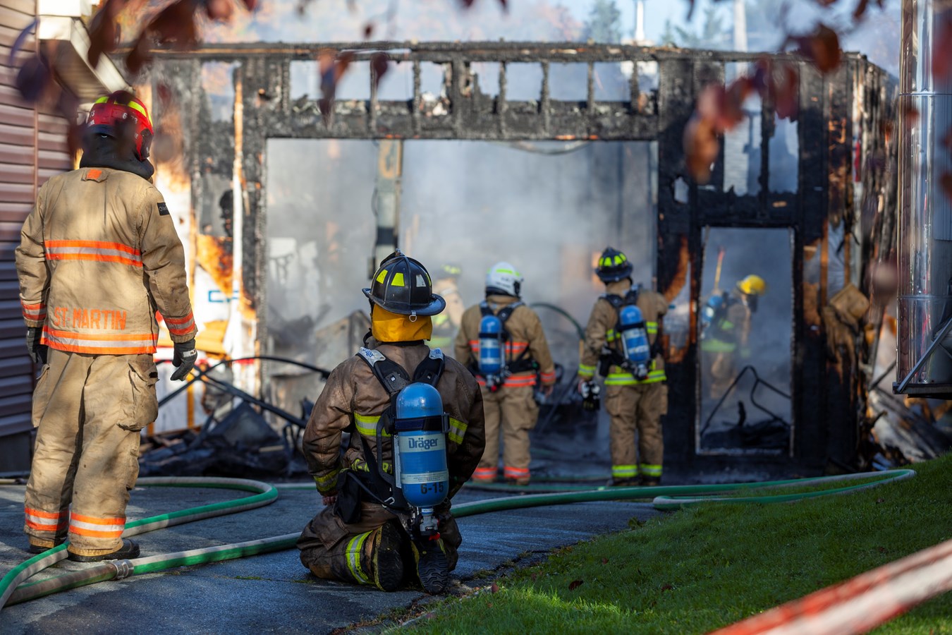 Incendie d'un garage résidentiel: plus de 100 000$ en dommages