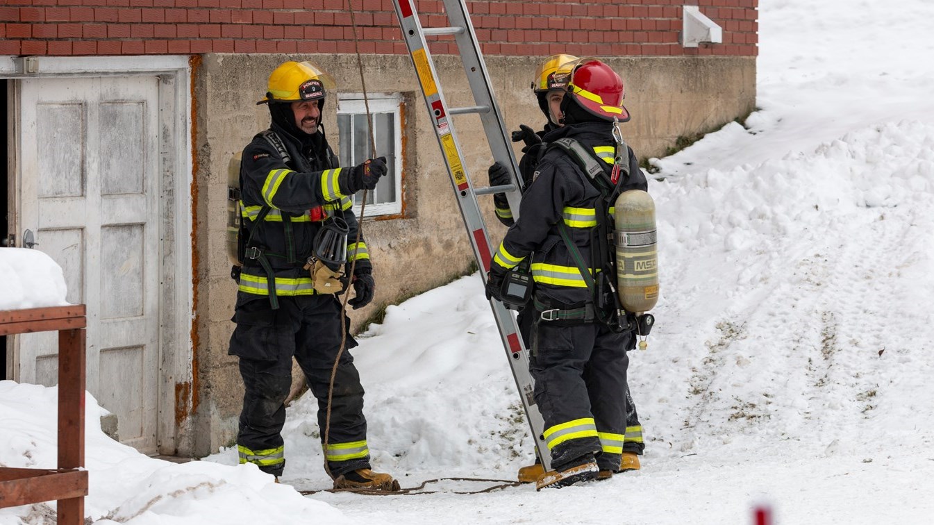 Feu de cheminée à Beauceville