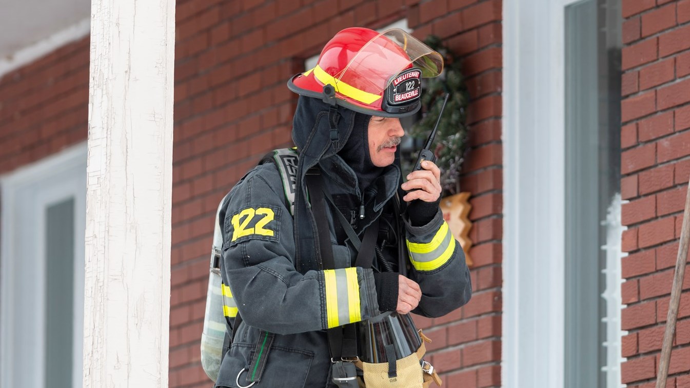 Feu de cheminée à Beauceville