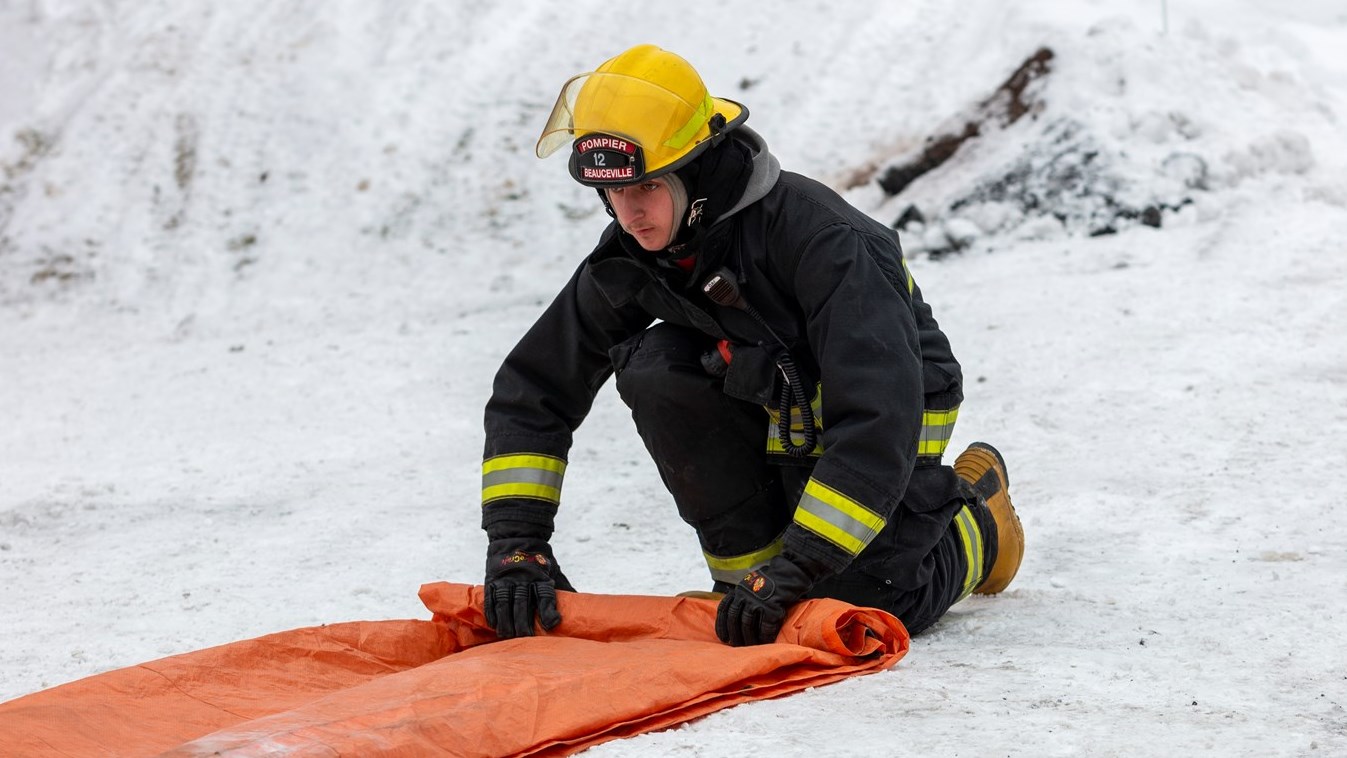 Feu de cheminée à Beauceville