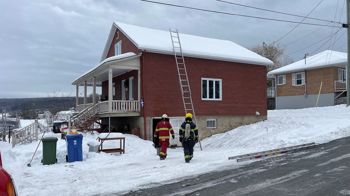 Feu de cheminée à Beauceville