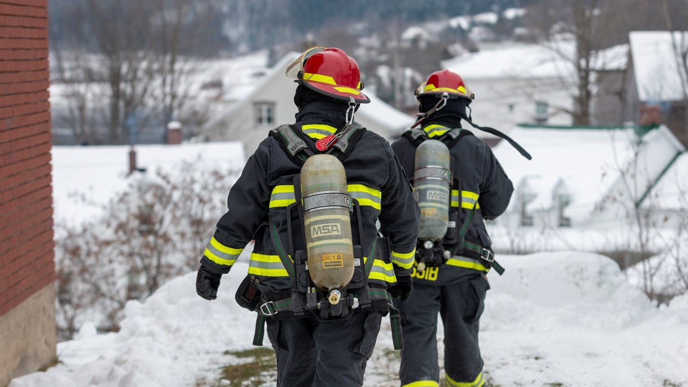 Feu de cheminée à Beauceville