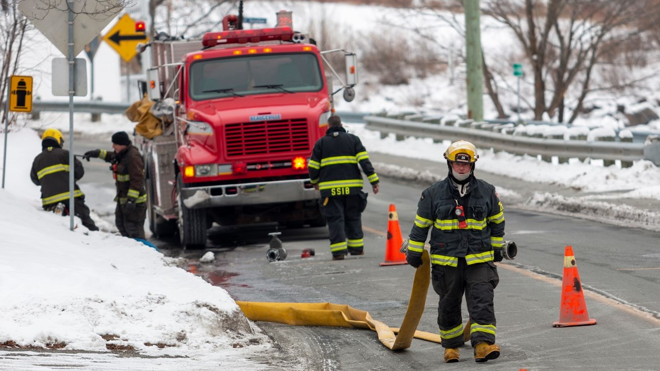 Feu de cheminée à Beauceville