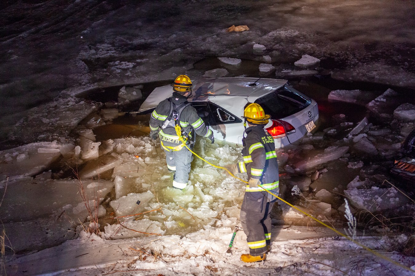 Voitures dans la rivière Chaudière : le conducteur en état d’ébriété