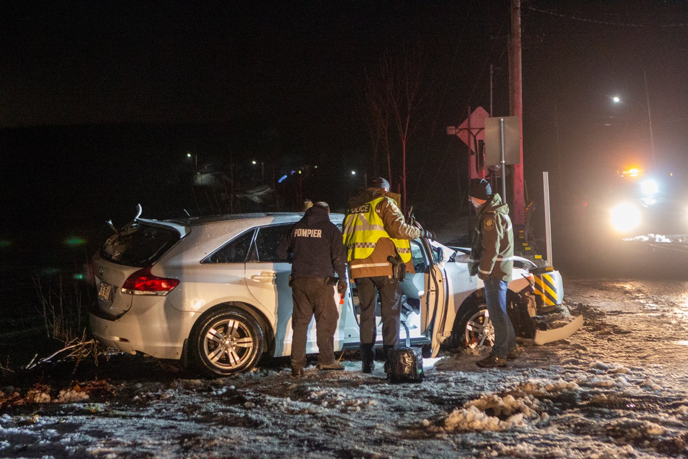Voitures dans la rivière Chaudière : le conducteur en état d’ébriété
