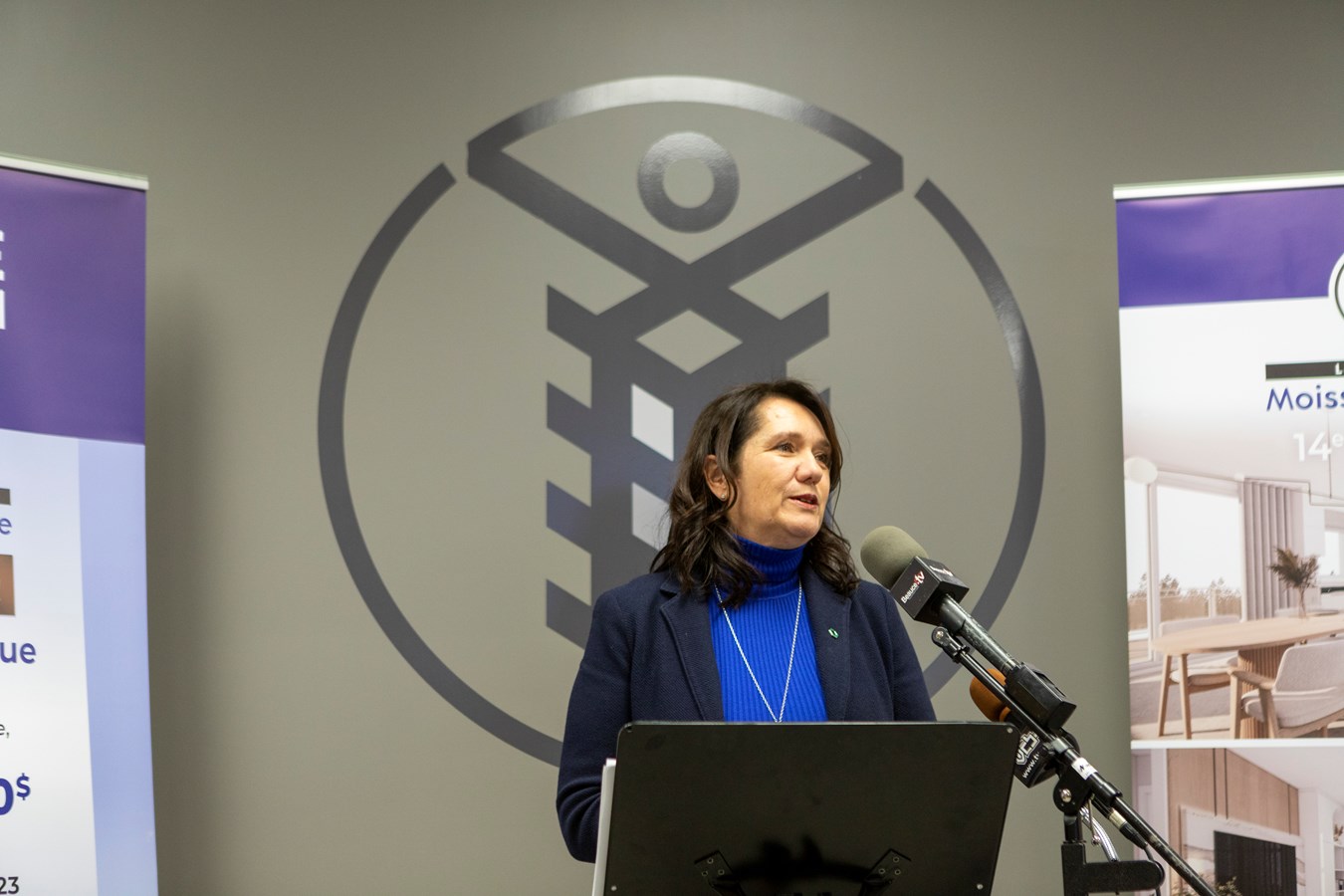 Chantal Rancourt, présidente du conseil d’administration de la Caisse Desjardins du Sud de la Chaudière, représentant les Caisses Desjardins de la région.