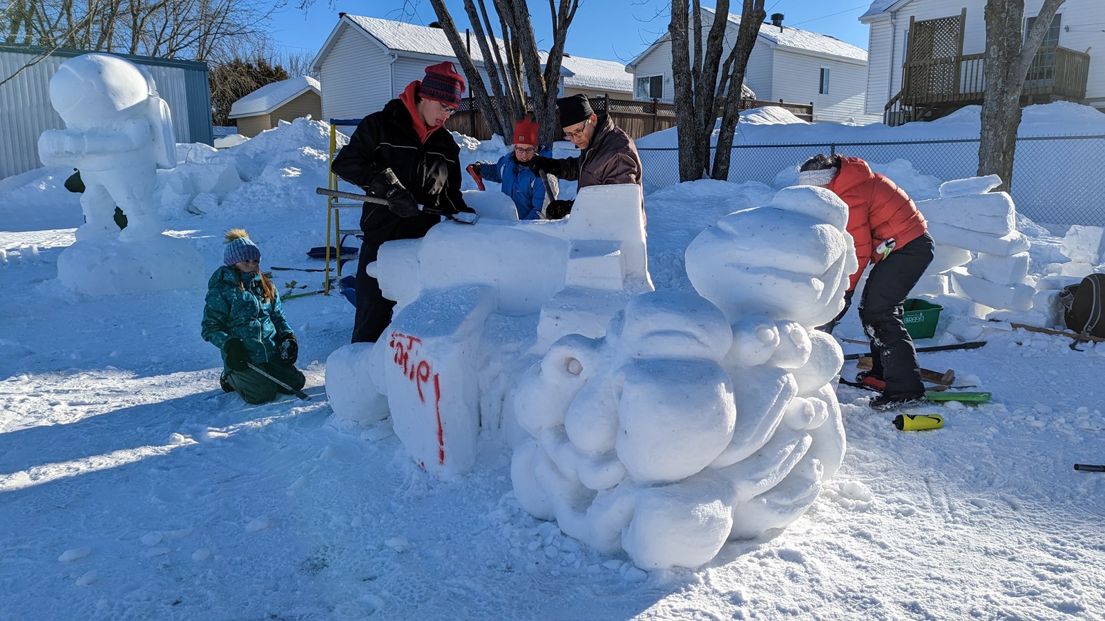 Retour en images sur le concours de sculpture sur neige