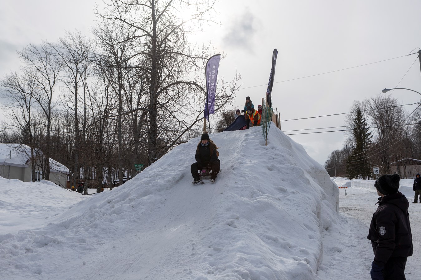 Beauceville: ça glisse sur la 110
