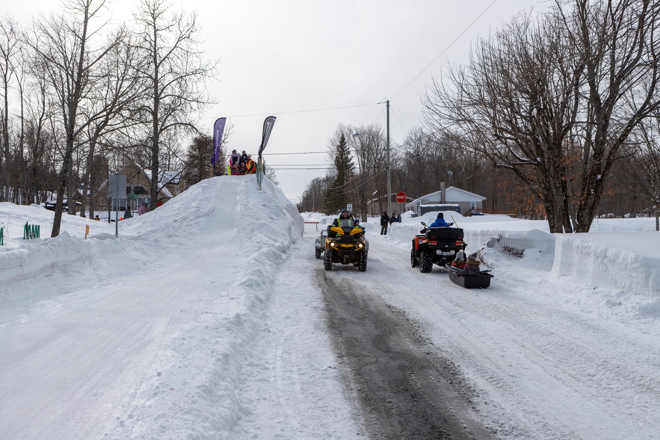 Beauceville: ça glisse sur la 110